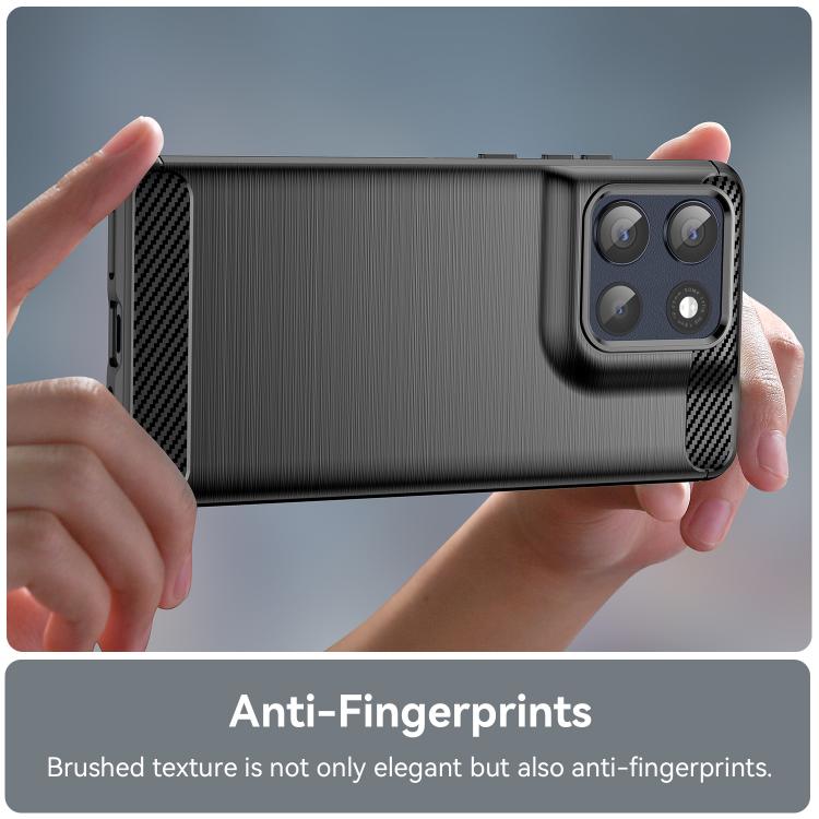 For Motorola Moto G86 5G Carbon Fiber Brushed Texture TPU Phone Case(Black) - free shipping - PMC TechLife - Order now!