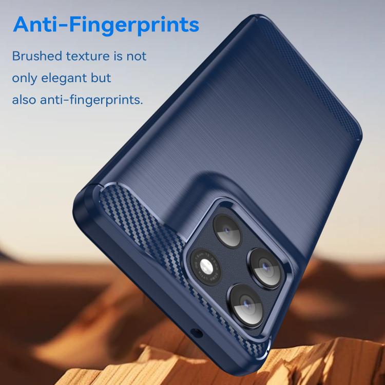 For Motorola Moto G100 Pro 5G Carbon Fiber Brushed Texture TPU Phone Case(Blue) - free shipping - PMC TechLife - Order now!