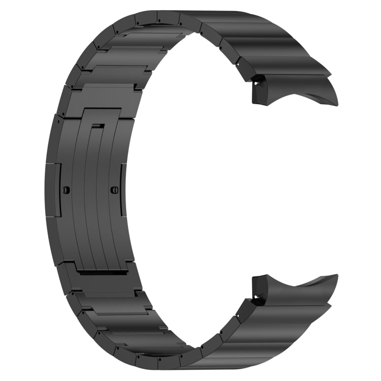 For Samsung Galaxy Watch6/6 Classic/5/5 Pro Button Style One-bead Metal Watch Band(Black) - Watch Bands by PMC TechLife | Online Shopping South Africa | PMC TechLife
