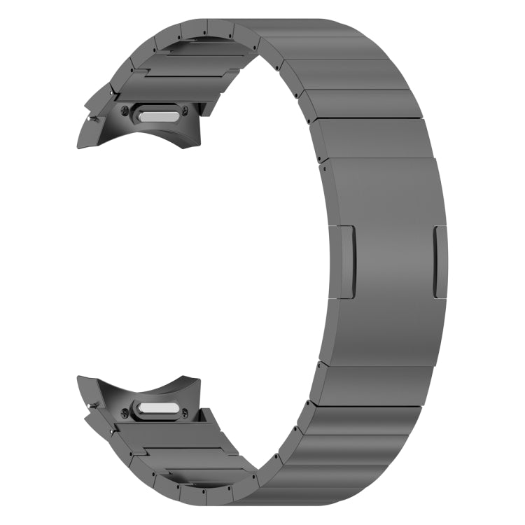 For Samsung Galaxy Watch6/6 Classic/5/5 Pro Button Style One-bead Metal Watch Band(Grey) - Watch Bands by PMC TechLife | Online Shopping South Africa | PMC TechLife | Buy Now Pay Later Mobicred