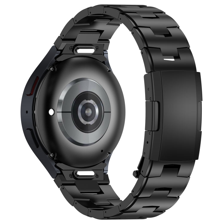 For Samsung Galaxy Watch6/6 Classic/5/5 Pro Button Style Titanium Steel Metal Watch Band(Black) - free shipping - PMC TechLife - Order now!