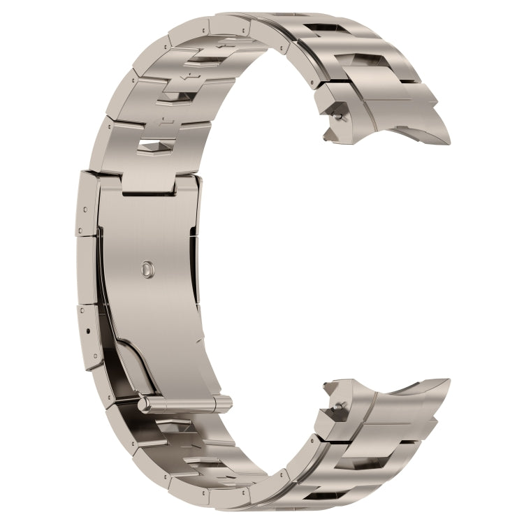 For Samsung Galaxy Watch6/6 Classic/5/5 Pro Button Style Titanium Steel Metal Watch Band(Titanium Color) - free shipping - PMC TechLife - Order now!