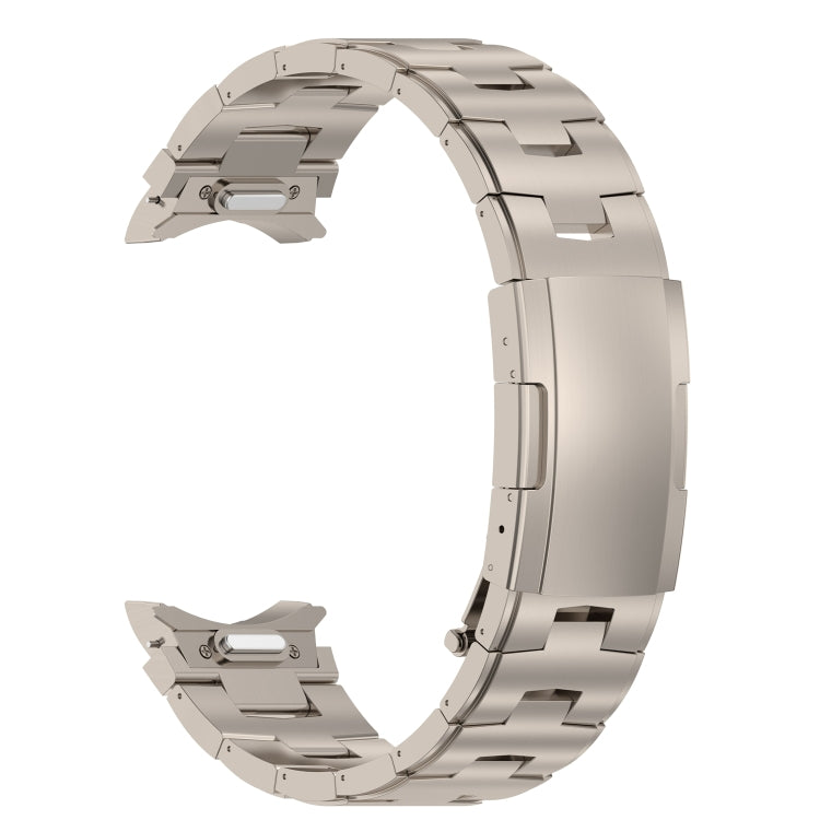 For Samsung Galaxy Watch6/6 Classic/5/5 Pro Button Style Titanium Steel Metal Watch Band(Titanium Color) - free shipping - PMC TechLife - Order now!