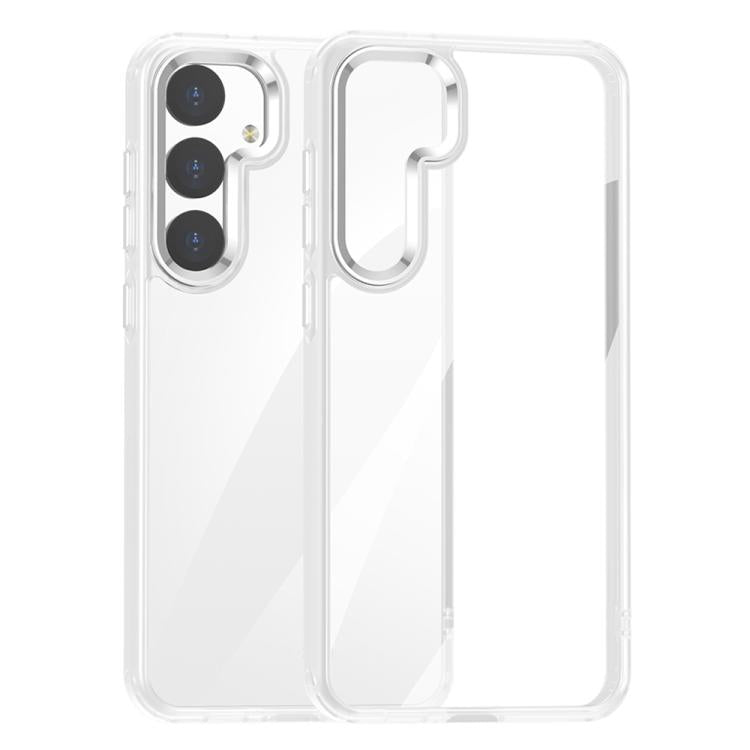 For Samsung Galaxy S25 5G Anti-fingerprint Highly Transparent PC Phone Case(White) - Galaxy S25 5G Cases by PMC Jewellery | Online Shopping South Africa | PMC Jewellery | Buy Now Pay Later Mobicred