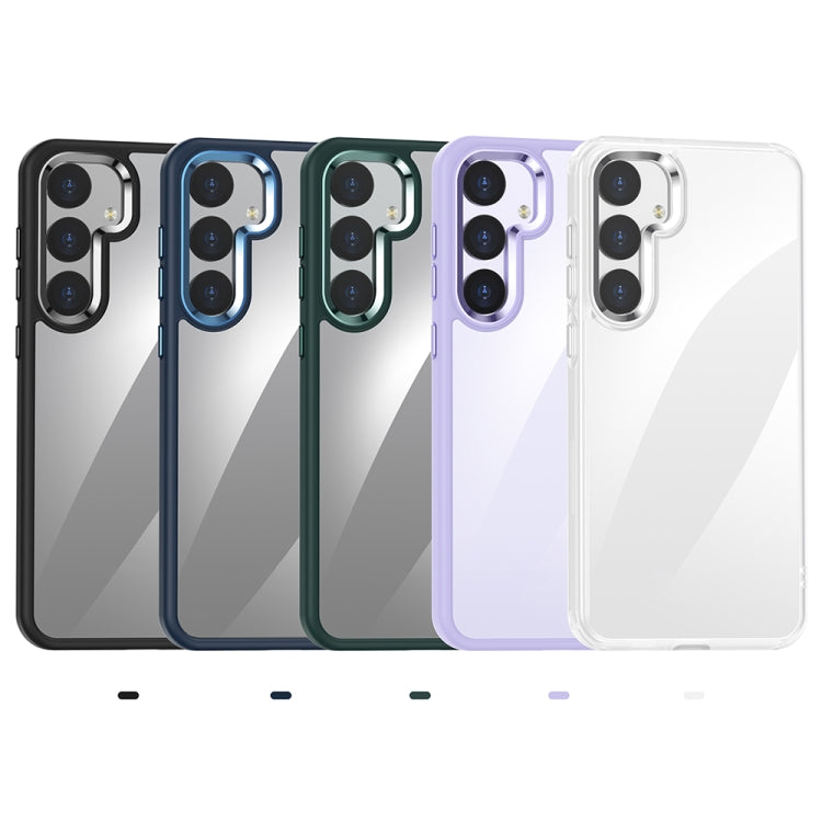 For Samsung Galaxy S25 Ultra 5G Anti-fingerprint Highly Transparent PC Phone Case(Blue) - Galaxy S25 Ultra 5G Cases by PMC Jewellery | Online Shopping South Africa | PMC Jewellery | Buy Now Pay Later Mobicred