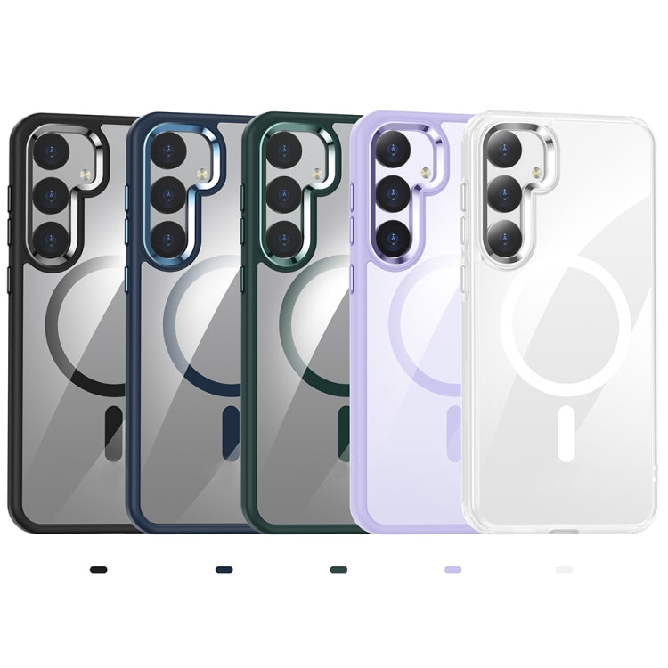 For Samsung Galaxy S25 5G MagSafe Anti-fingerprint Highly Transparent PC Phone Case(Black) - Galaxy S25 5G Cases by PMC Jewellery | Online Shopping South Africa | PMC Jewellery | Buy Now Pay Later Mobicred