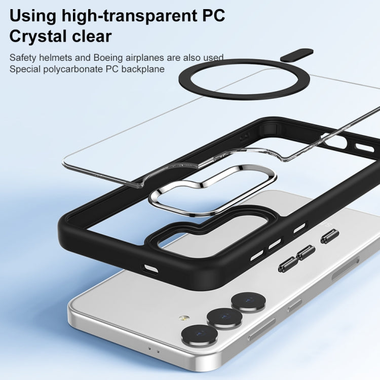 For Samsung Galaxy S25 5G MagSafe Anti-fingerprint Highly Transparent PC Phone Case(Blue) - Galaxy S25 5G Cases by PMC Jewellery | Online Shopping South Africa | PMC Jewellery | Buy Now Pay Later Mobicred