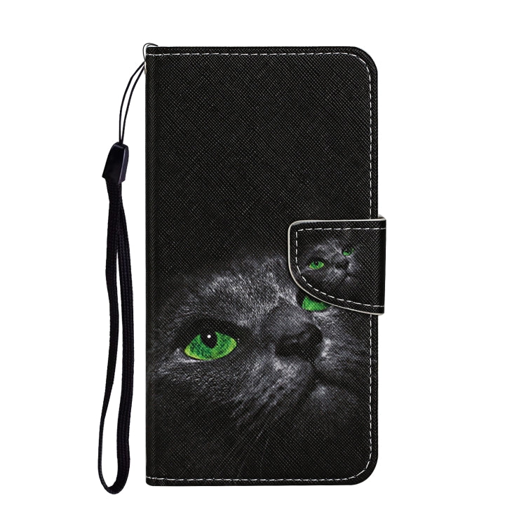 For Xiaomi Redmi Note 13 Pro 5G Colored Drawing Pattern Leather Phone Case(Black Cat) - Note 13 Pro Cases by PMC TechLife | Online Shopping South Africa | PMC TechLife | Buy Now Pay Later Mobicred