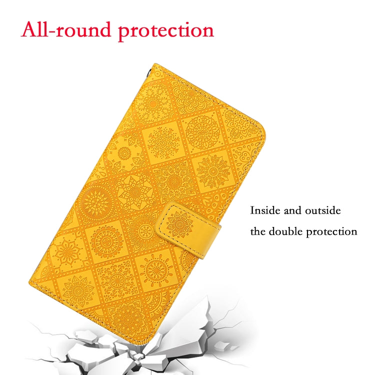 For Google Pixel 9 / 9 Pro Ethnic Style Embossed Pattern Leather Phone Case(Yellow) - free shipping - PMC TechLife - Order now!