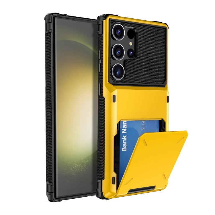 For Samsung Galaxy S24 Ultra 5G Scratch-Resistant Shockproof Heavy Duty Rugged Armor Phone Case(Yellow) - Galaxy S24 Ultra 5G Cases by PMC TechLife | Online Shopping South Africa | PMC TechLife | Buy Now Pay Later Mobicred