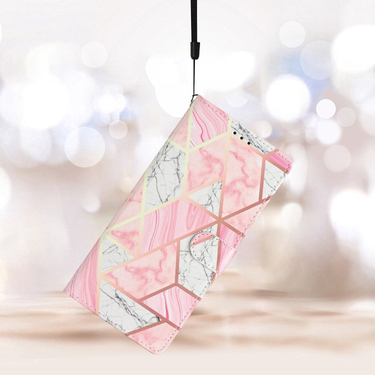 For Blackview A53 Pro Colored Drawing Leather Phone Case(Pink Marble) - More Brand by PMC TechLife | Online Shopping South Africa | PMC TechLife | Buy Now Pay Later Mobicred