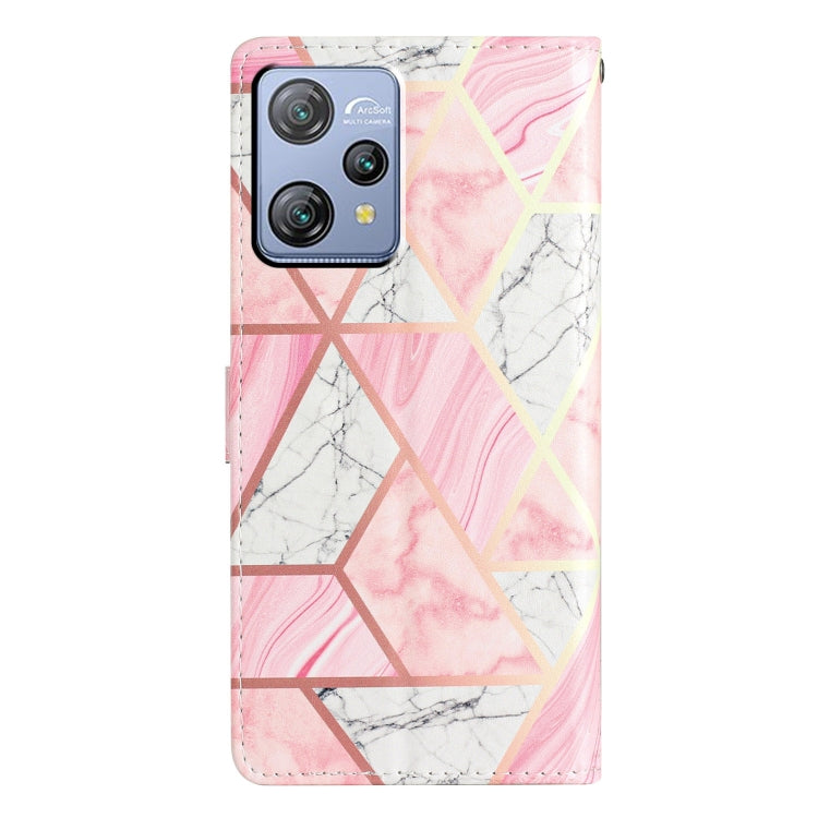 For Blackview A53 Pro Colored Drawing Leather Phone Case(Pink Marble) - More Brand by PMC TechLife | Online Shopping South Africa | PMC TechLife | Buy Now Pay Later Mobicred