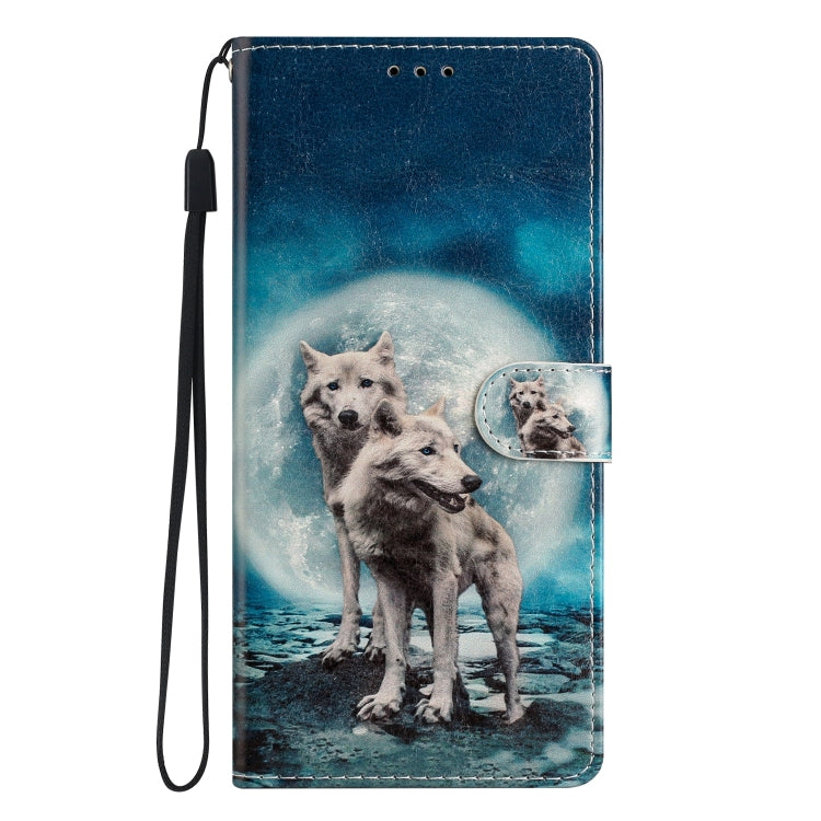 For Blackview A55 Pro Colored Drawing Leather Phone Case(Twin Wolves) - More Brand by PMC TechLife | Online Shopping South Africa | PMC TechLife | Buy Now Pay Later Mobicred
