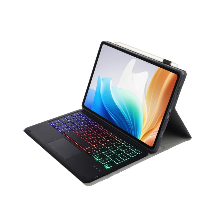 For OnePlus Pad Go / OPPO Pad Air2 / Neo OP14-AS TPU Ultra-thin Detachable Backlight Bluetooth Keyboard Leather Case with Touchpad(Black) - OPPO Keyboard by PMC TechLife | Online Shopping South Africa | PMC TechLife | Buy Now Pay Later Mobicred