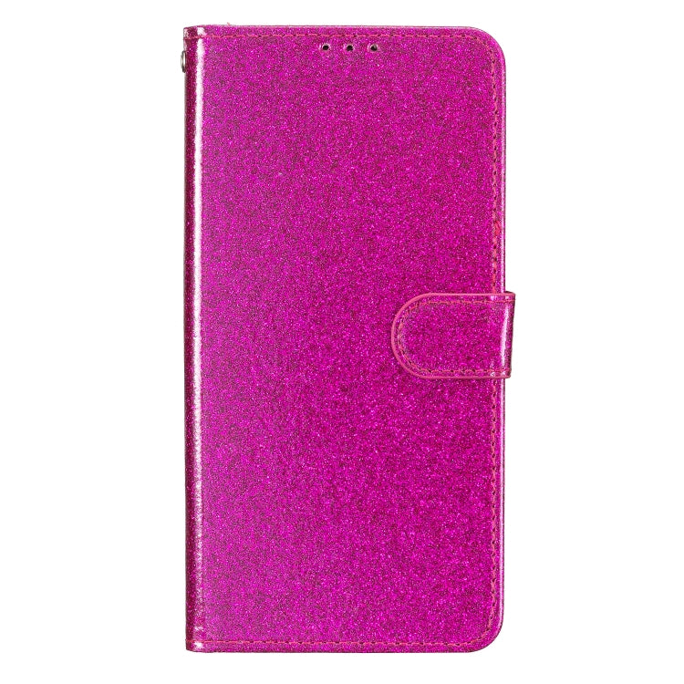 For Blackview A55 Pro Glitter Powder Flip Leather Phone Case(Rose Red) - More Brand by PMC TechLife | Online Shopping South Africa | PMC TechLife | Buy Now Pay Later Mobicred