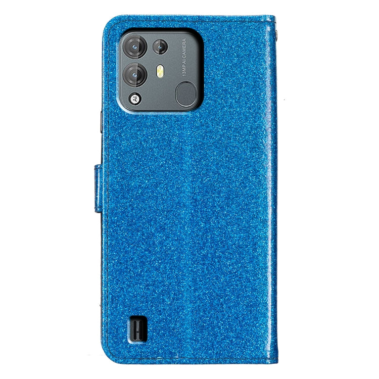 For Blackview A55 Pro Glitter Powder Flip Leather Phone Case(Blue) - More Brand by PMC TechLife | Online Shopping South Africa | PMC TechLife