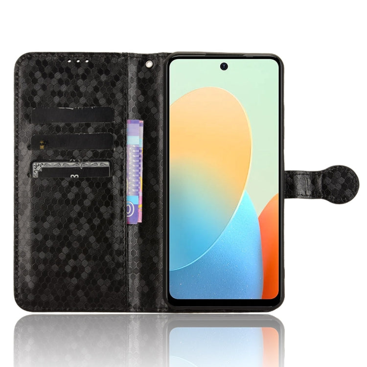 For Tecno Spark Go 2024 / Spark 20C Honeycomb Dot Texture Leather Phone Case(Black) - free shipping - PMC Jewellery - Order now!