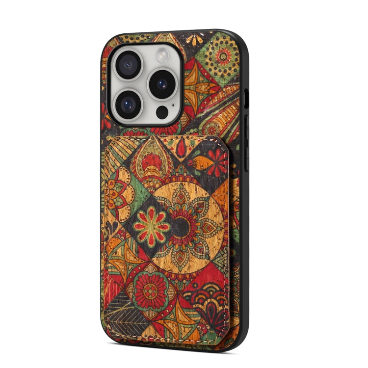 For iPhone 16 Pro Dual Card Slot Holder Phone Case(Autumn Yellow) - iPhone 16 Pro Cases by PMC TechLife | Online Shopping South Africa | PMC TechLife | Buy Now Pay Later Mobicred