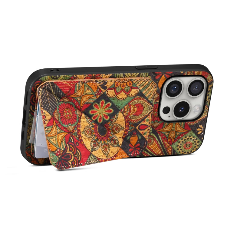 For iPhone 16 Pro Dual Card Slot Holder Phone Case(Autumn Yellow) - iPhone 16 Pro Cases by PMC TechLife | Online Shopping South Africa | PMC TechLife | Buy Now Pay Later Mobicred