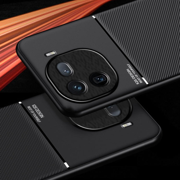 For vivo iQOO 12 Pro Classic Tilt Strip Grain Magnetic Shockproof PC + TPU Phone Case(Blue) - iQOO 12 Pro Cases by PMC TechLife | Online Shopping South Africa | PMC TechLife