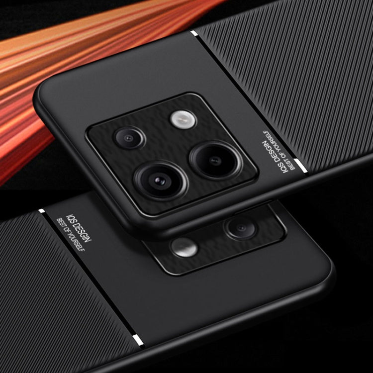 For Xiaomi Redmi Note 13 Pro 5G Classic Tilt Strip Grain Magnetic Shockproof PC + TPU Phone Case(Red) - Note 13 Pro Cases by PMC TechLife | Online Shopping South Africa | PMC TechLife
