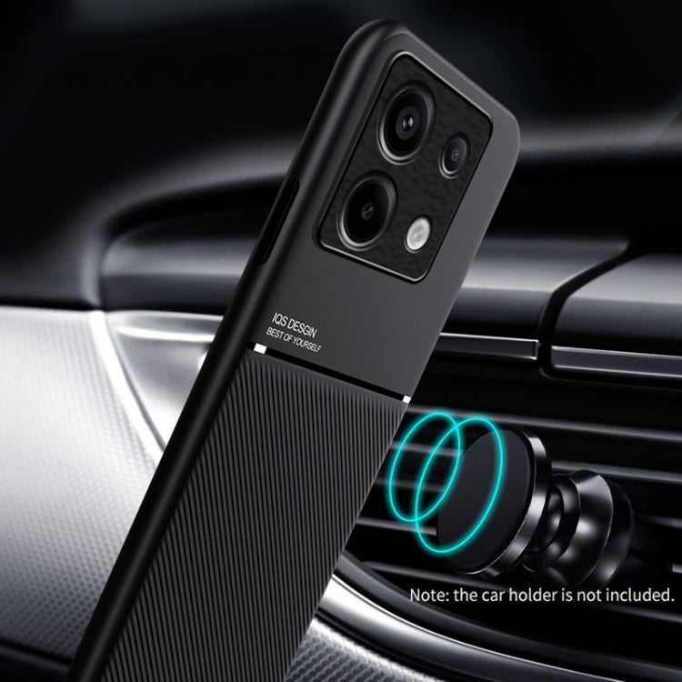 For Xiaomi Redmi Note 13 Pro+ 5G Classic Tilt Strip Grain Magnetic Shockproof PC + TPU Phone Case(Green) - Note 13 Pro+ Cases by PMC TechLife | Online Shopping South Africa | PMC TechLife