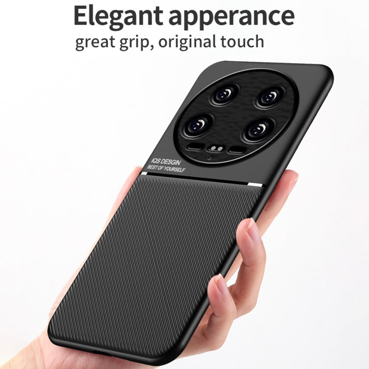 For Xiaomi 14 Ultra Classic Tilt Strip Grain Magnetic Shockproof PC + TPU Phone Case(Blue) - 14 Ultra Cases by PMC TechLife | Online Shopping South Africa | PMC TechLife | Buy Now Pay Later Mobicred