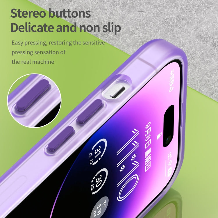 For iPhone 15 Pro MagSafe Frosted Translucent TPU + PC Full Coverage Phone Case(Dark Purple) - iPhone 15 Pro Cases by PMC TechLife | Online Shopping South Africa | PMC TechLife | Buy Now Pay Later Mobicred