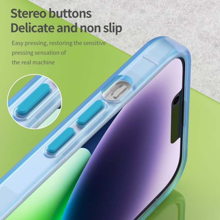 For iPhone 16 Plus MagSafe Frosted Translucent TPU + PC Full Coverage Phone Case(Blue) - free shipping - PMC TechLife - Order now!