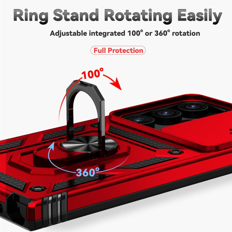 For Samsung Galaxy S24 Ultra 5G Sliding Camshield Holder Phone Case(Red) - Galaxy S24 Ultra 5G Cases by PMC TechLife | Online Shopping South Africa | PMC TechLife