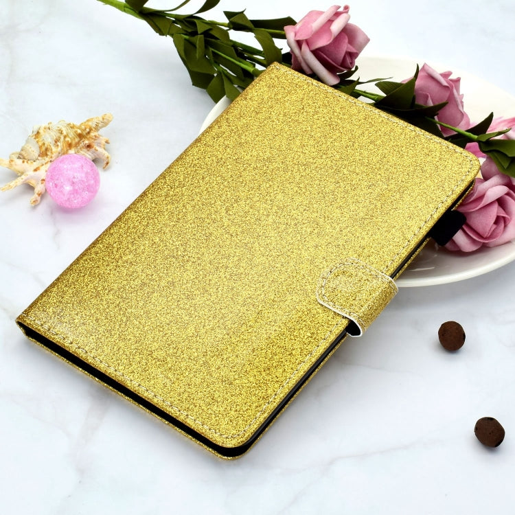 For Lenovo Tab P12 2023 / TB370FU Varnish Glitter Powder Smart Leather Tablet Case(Yellow) - Lenovo by PMC TechLife | Online Shopping South Africa | PMC TechLife | Buy Now Pay Later Mobicred