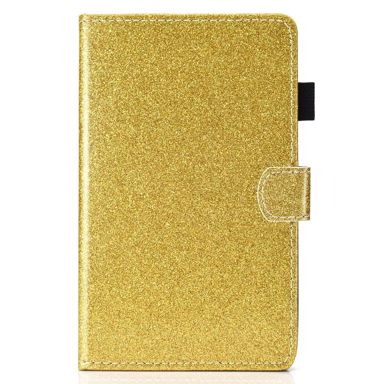 For Lenovo Tab P12 2023 / TB370FU Varnish Glitter Powder Smart Leather Tablet Case(Yellow) - Lenovo by PMC TechLife | Online Shopping South Africa | PMC TechLife | Buy Now Pay Later Mobicred