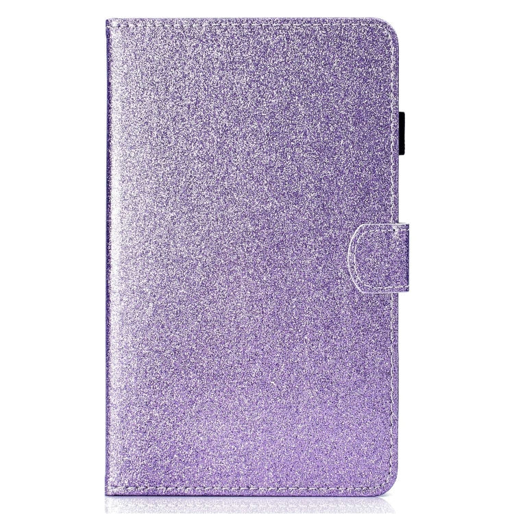 For Lenovo Tab P12 2023 / TB370FU Varnish Glitter Powder Smart Leather Tablet Case(Purple) - Lenovo by PMC TechLife | Online Shopping South Africa | PMC TechLife | Buy Now Pay Later Mobicred