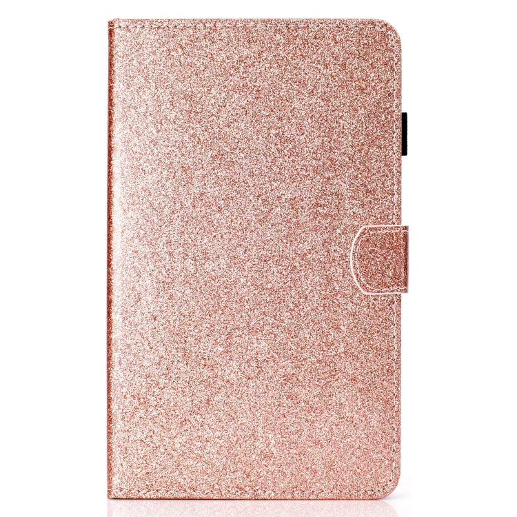 For Lenovo Tab P12 2023 / TB370FU Varnish Glitter Powder Smart Leather Tablet Case(Rose Gold) - Lenovo by PMC TechLife | Online Shopping South Africa | PMC TechLife | Buy Now Pay Later Mobicred