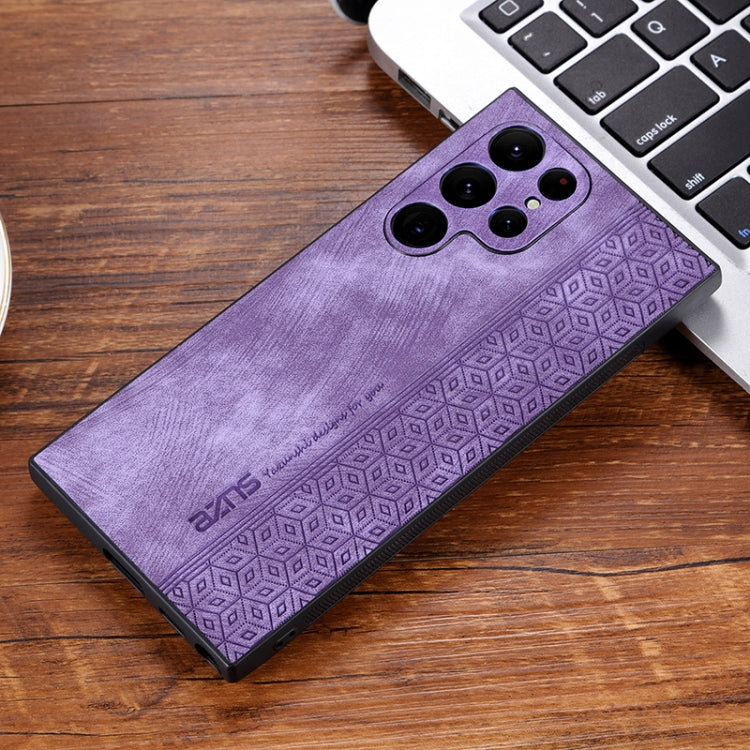 For Samsung Galaxy S24 Ultra 5G AZNS 3D Embossed Skin Feel Phone Case(Purple) - free shipping - PMC Jewellery - Order now!