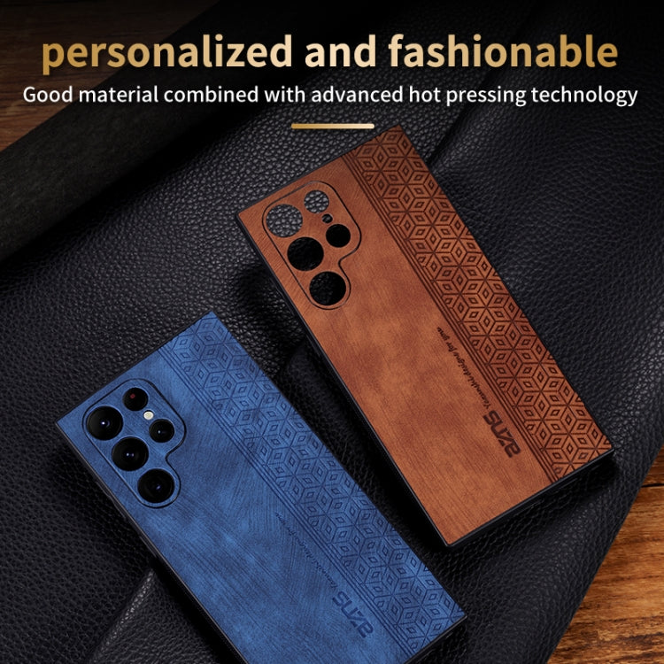 For Samsung Galaxy S24 Ultra 5G AZNS 3D Embossed Skin Feel Phone Case(Purple) - free shipping - PMC Jewellery - Order now!