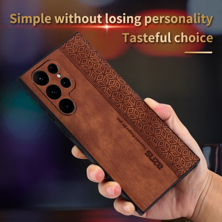 For Samsung Galaxy S24 Ultra 5G AZNS 3D Embossed Skin Feel Phone Case(Brown) - Galaxy S24 Ultra 5G Cases by AZNS | Online Shopping South Africa | PMC TechLife | Buy Now Pay Later Mobicred