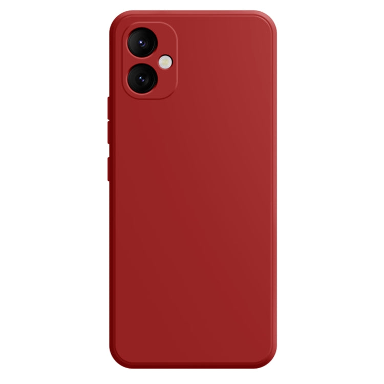 For Samsung Galaxy A05 Imitation Liquid Silicone Phone Case(Dark Red) - Galaxy Phone Cases by PMC TechLife | Online Shopping South Africa | PMC TechLife