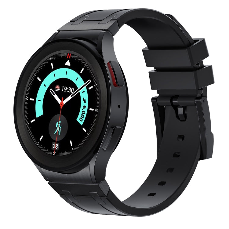 For Samsung Galaxy Watch 4 / 5 / 6 AP Series Liquid Silicone Watch Band(Black) - free shipping - PMC TechLife - Order now!