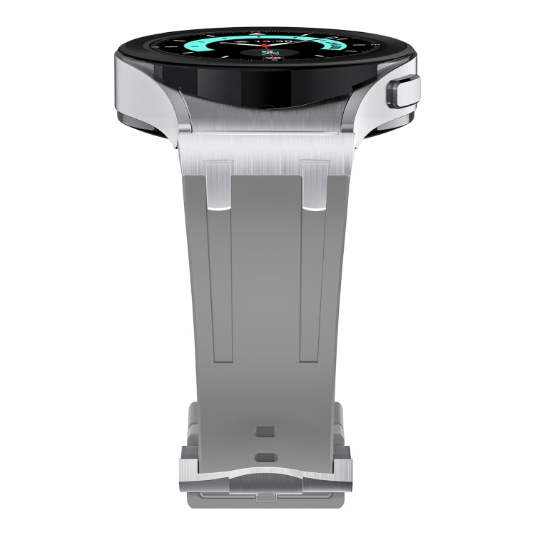For Samsung Galaxy watch 4 / 5 / 6 AP Series Liquid Silicone Watch Band(Silver Grey) - Watch Bands by PMC TechLife | Online Shopping South Africa | PMC TechLife