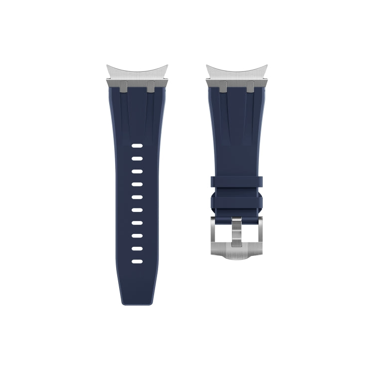 For Samsung Galaxy watch 4 / 5 / 6 AP Series Liquid Silicone Watch Band(Silver Blue) - Watch Bands by PMC TechLife | Online Shopping South Africa | PMC TechLife