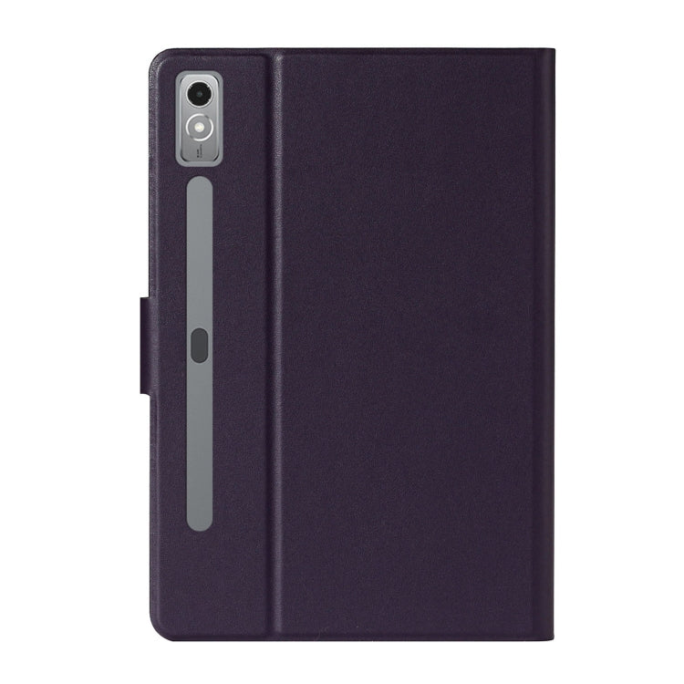 For Lenovo Tab P12 2023 / TB370FU Pure Color Smart Leather Tablet Case(Purple) - Lenovo by PMC TechLife | Online Shopping South Africa | PMC TechLife | Buy Now Pay Later Mobicred