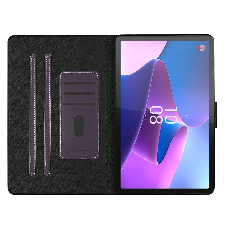 For Lenovo Tab P12 2023 / TB370FU Pure Color Smart Leather Tablet Case(Purple) - Lenovo by PMC TechLife | Online Shopping South Africa | PMC TechLife | Buy Now Pay Later Mobicred
