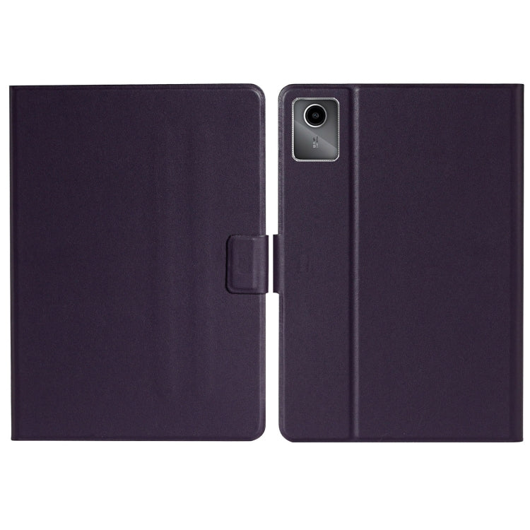 For Lenovo Tab M11/ Xiaoxin Pad 11 2024 Pure Color Smart Leather Tablet Case(Purple) - Lenovo by PMC Jewellery | Online Shopping South Africa | PMC Jewellery | Buy Now Pay Later Mobicred