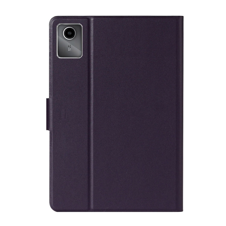 For Lenovo Tab M11/ Xiaoxin Pad 11 2024 Pure Color Smart Leather Tablet Case(Purple) - Lenovo by PMC Jewellery | Online Shopping South Africa | PMC Jewellery | Buy Now Pay Later Mobicred