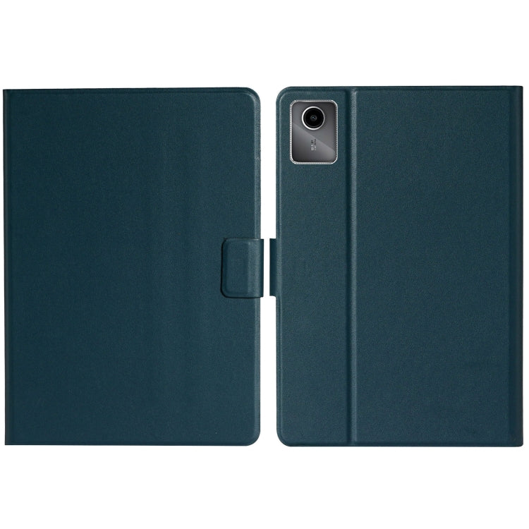 For Lenovo Tab M11/ Xiaoxin Pad 11 2024 Pure Color Smart Leather Tablet Case(Deep Green) - Lenovo by PMC Jewellery | Online Shopping South Africa | PMC Jewellery | Buy Now Pay Later Mobicred