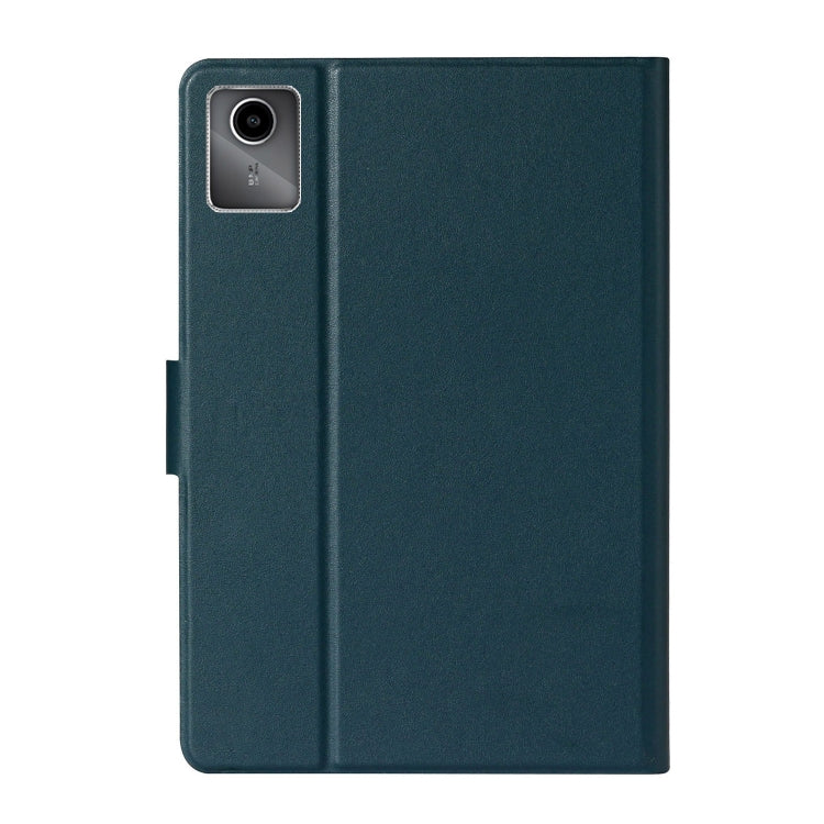 For Lenovo Tab M11/ Xiaoxin Pad 11 2024 Pure Color Smart Leather Tablet Case(Deep Green) - Lenovo by PMC Jewellery | Online Shopping South Africa | PMC Jewellery | Buy Now Pay Later Mobicred