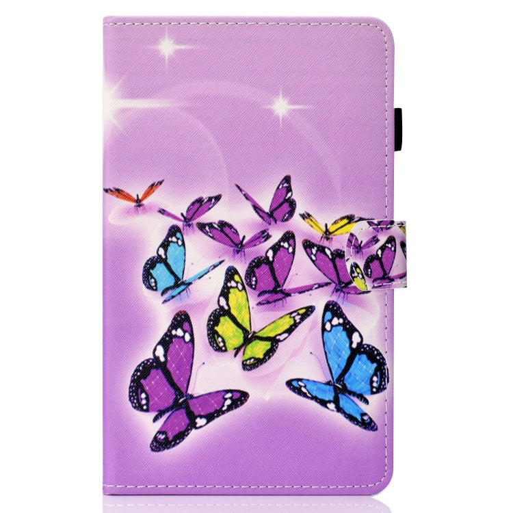 For Lenovo Tab P12 2023 / TB370FU Coloured Drawing Stitching Smart Leather Tablet Case(Butterfly) - Lenovo by PMC TechLife | Online Shopping South Africa | PMC TechLife | Buy Now Pay Later Mobicred