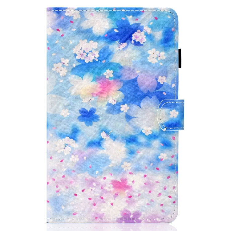 For Lenovo Tab P12 2023 / TB370FU Coloured Drawing Stitching Smart Leather Tablet Case(Petal Shower) - Lenovo by PMC TechLife | Online Shopping South Africa | PMC TechLife | Buy Now Pay Later Mobicred