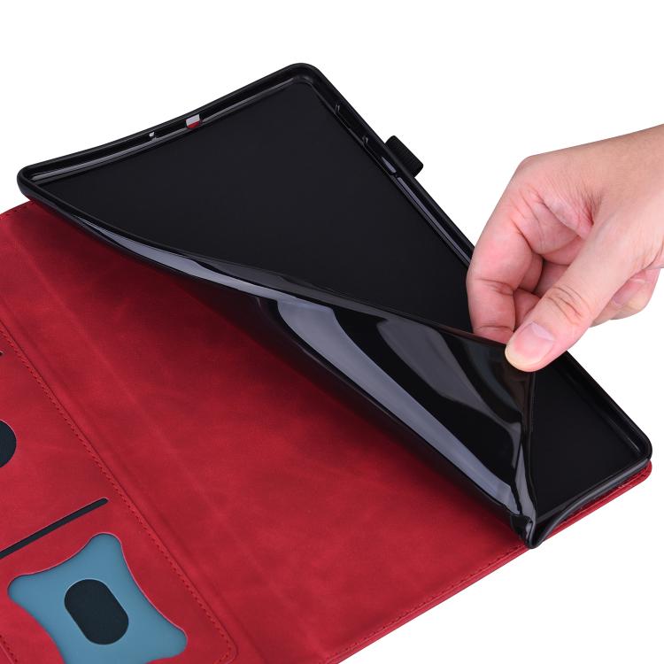 For Honor Pad V9 Splicing Shockproof Leather Tablet Case(Red) - Honor by PMC TechLife | Online Shopping South Africa | PMC TechLife | Buy Now Pay Later Mobicred